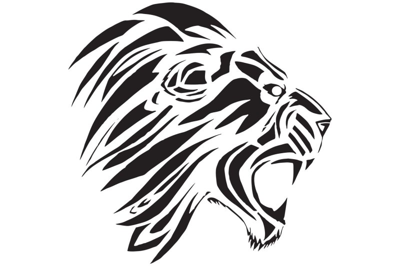 Тату трайбл Лев