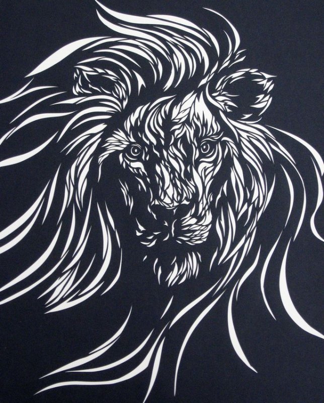 Лев эскиз
