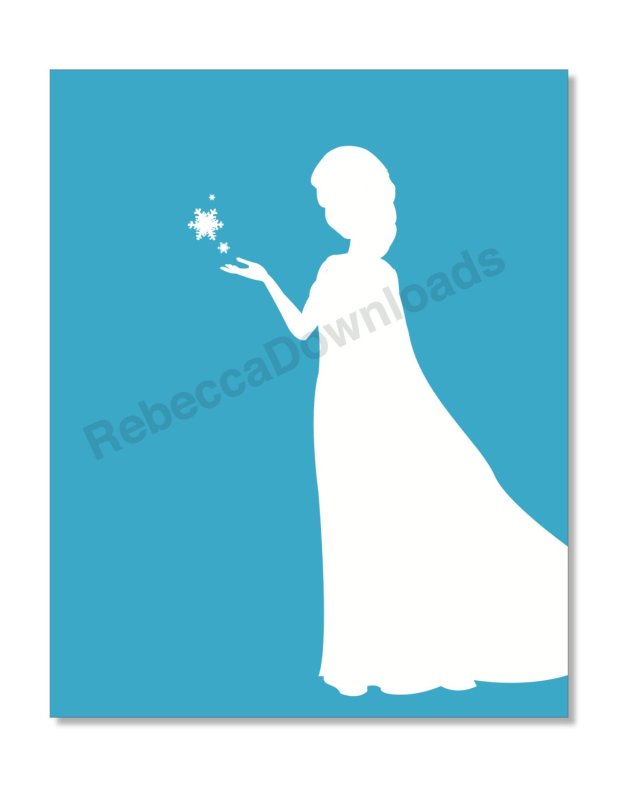 Силуэт зимы девушки для вырезания