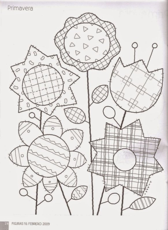 Трафареты для аппликаций из ткани