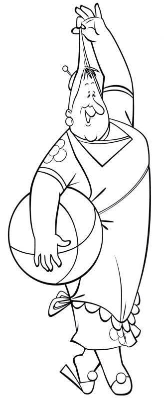 Карлсон раскраска