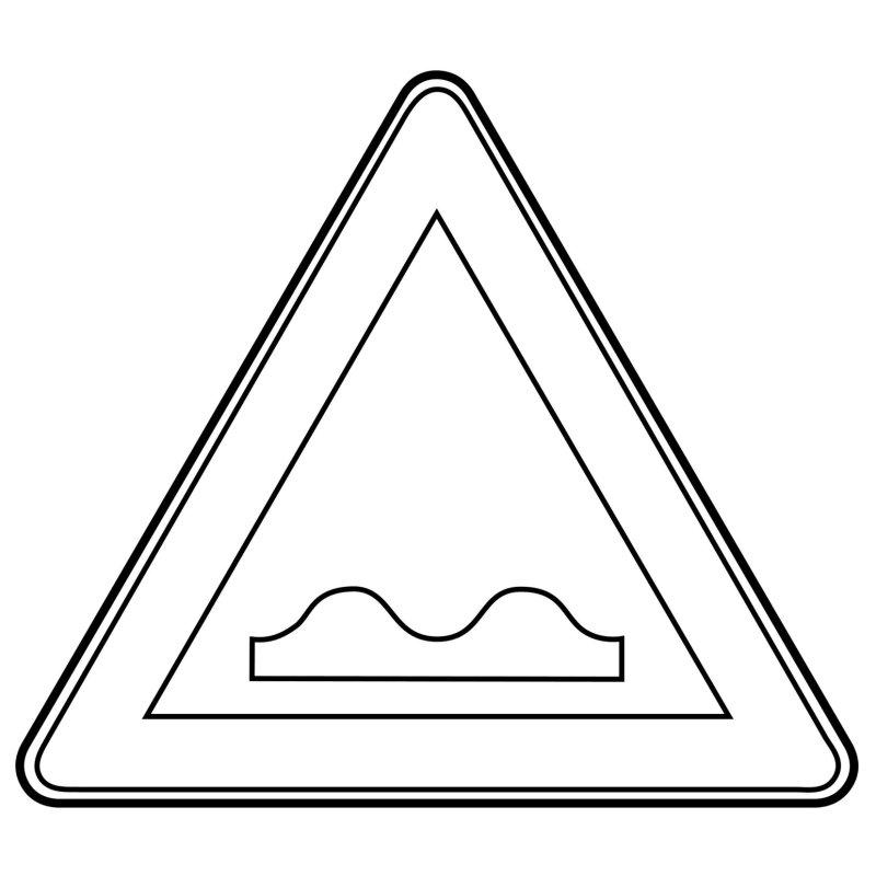 Раскраски дорожных знаков