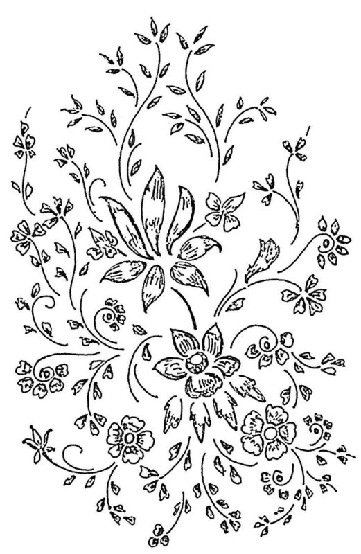 Трафарет узоров для росписи