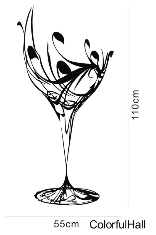 Эскиз тату вино