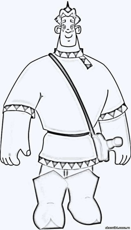 Алеша Попович портрет богатыря