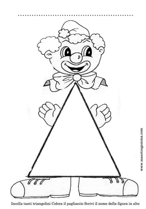 Клоун раскраска