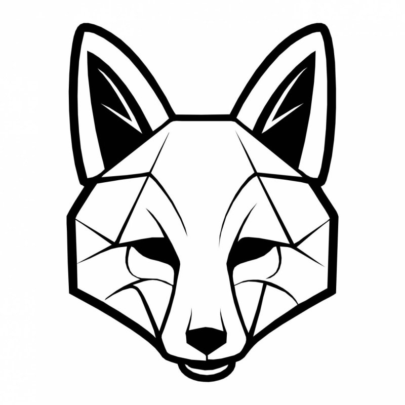 Стилизованная морда лисы