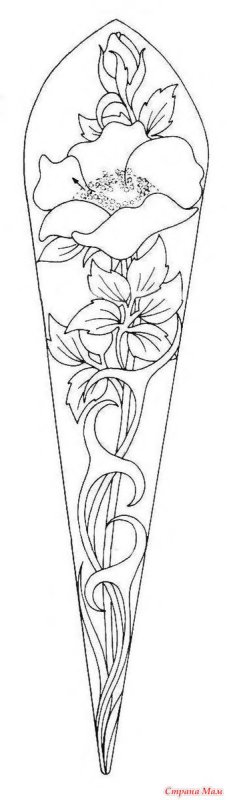 Трафареты для витражной росписи по стеклу