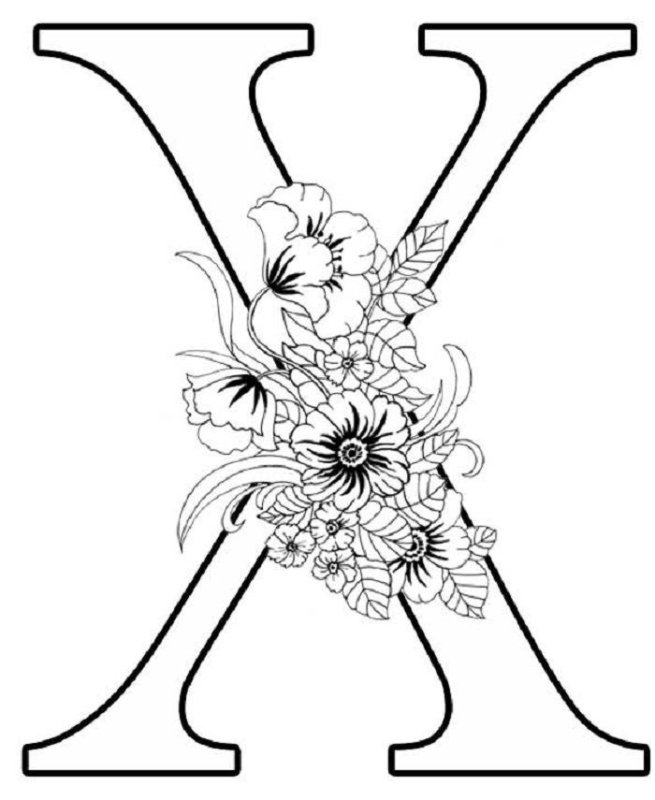 Красивая буква х