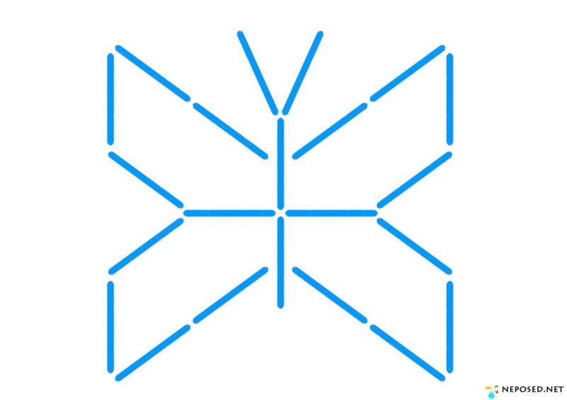 Выкладываем из счетных палочек