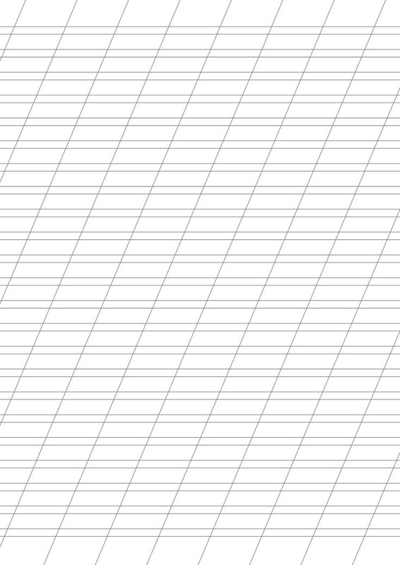 Разлиновка узкая линия а4