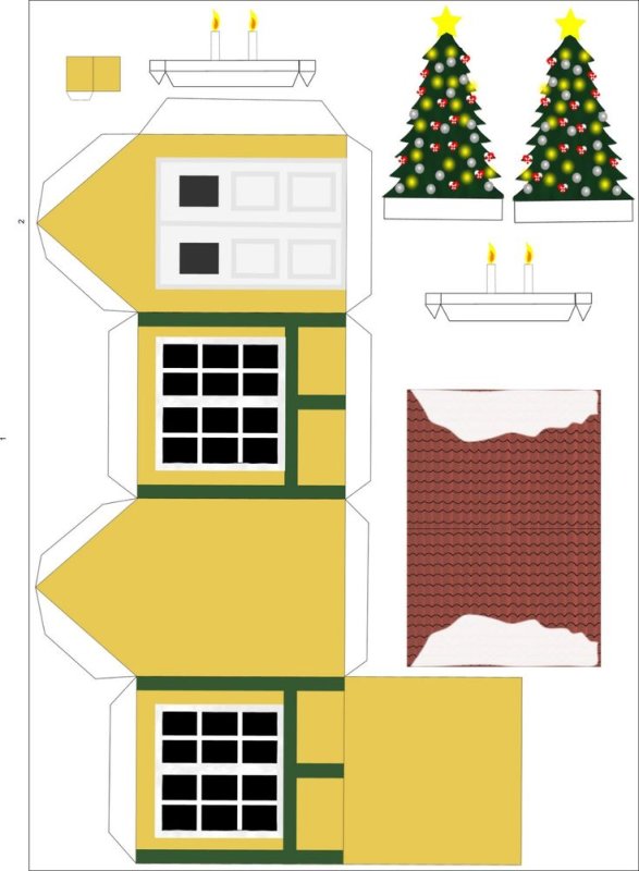 Домик из бумаги