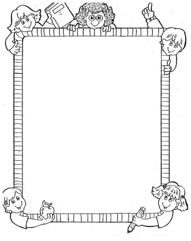 Раскраска рамка для текста