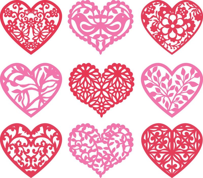 Сердечко ажурное