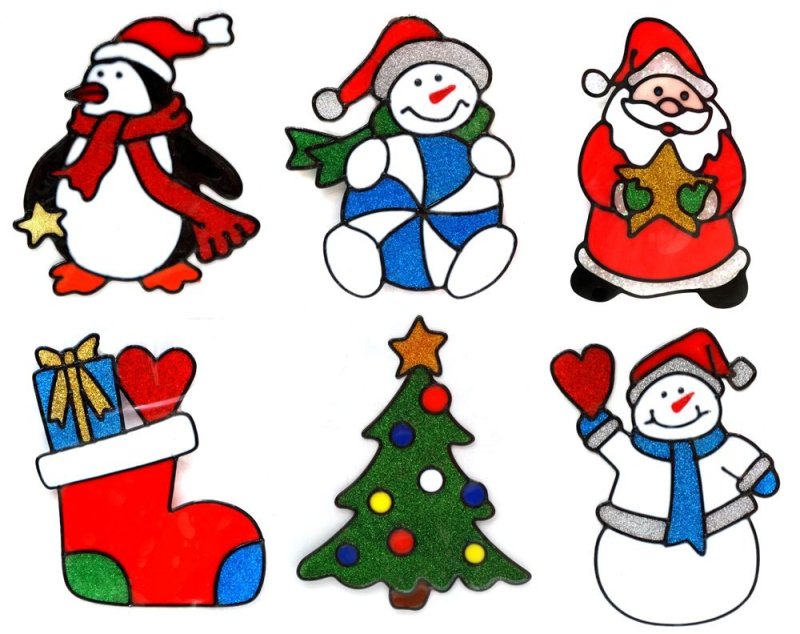 Маленькие новогодние рисунки