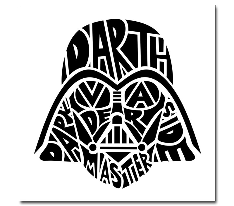 Дарт Вейдер трафарет