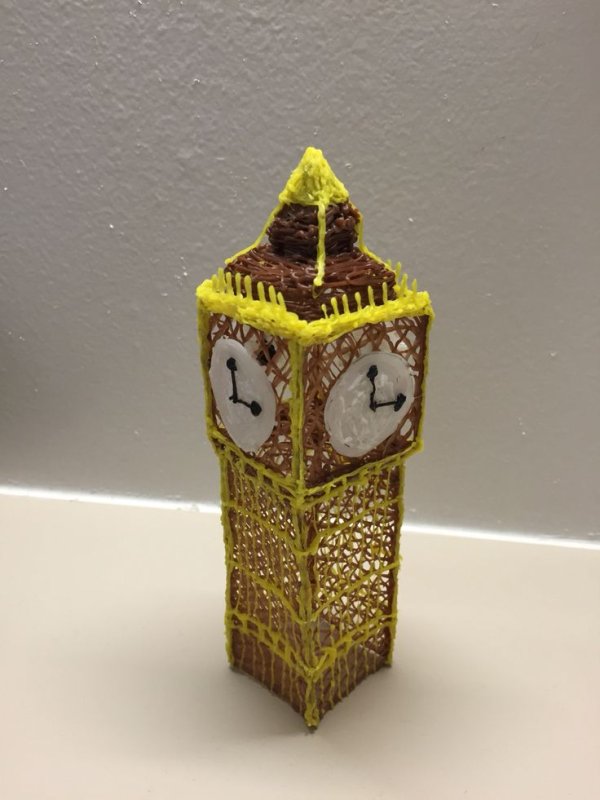 Башня big Ben для 3d ручки