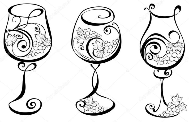 Узоры для бокалов