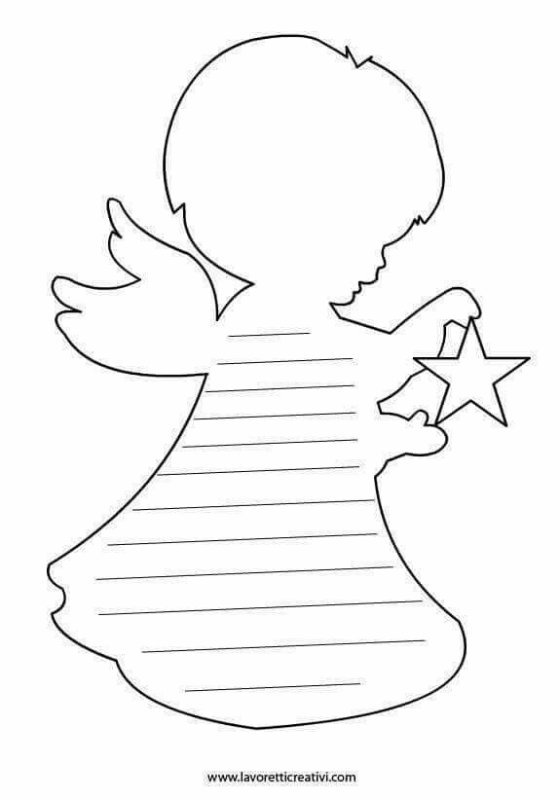 Ангелочки для вырезания