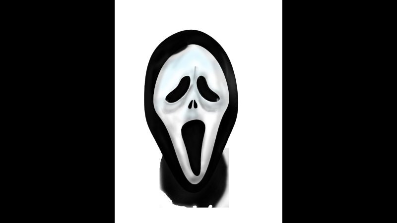 Маска крика из бумаги