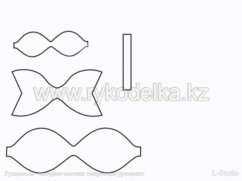 Шаблоны для бантиков из фоамирана