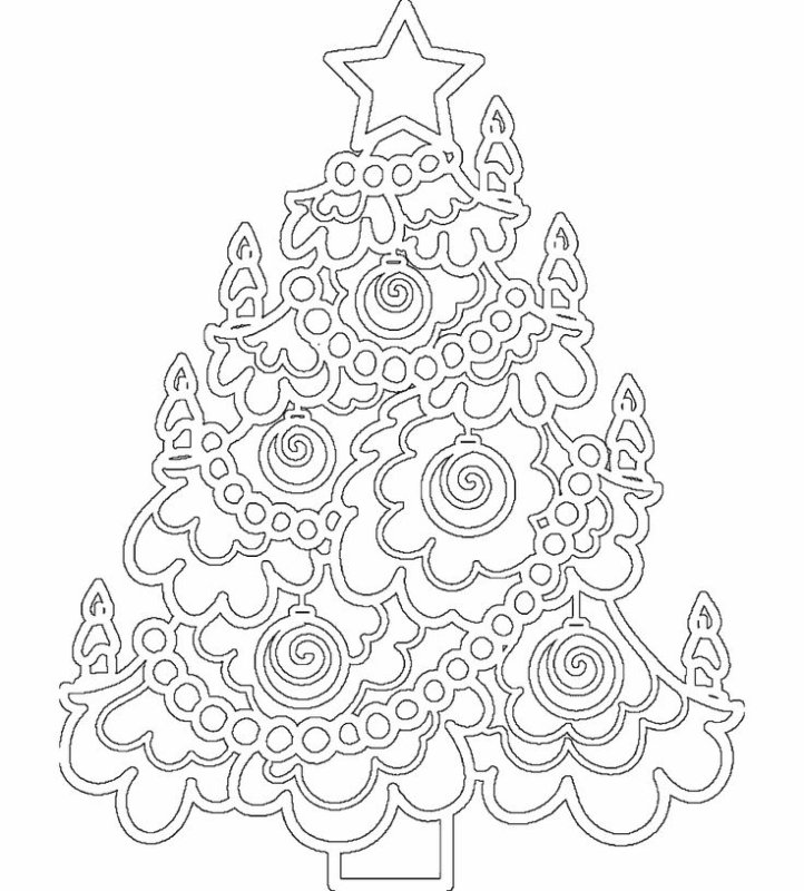 Вытынанки елка