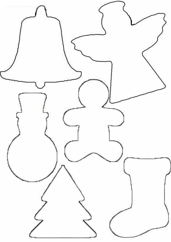 Трафареты для пряников новогодние