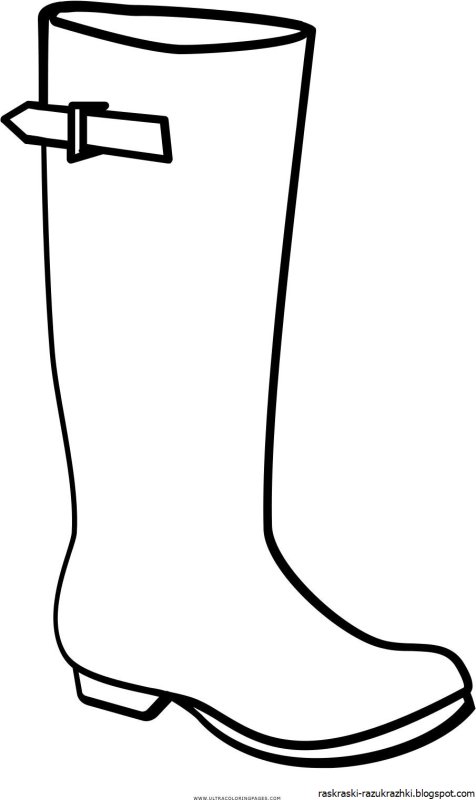 Сапожки раскраска