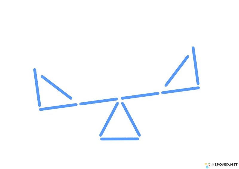 Выложить из счетных палочек фигуры