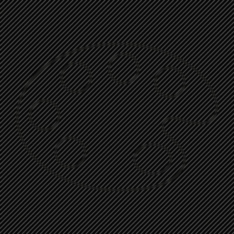 Трафарет палитра красок