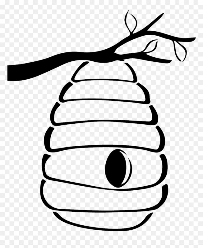 Улей с пчелами раскраска для детей