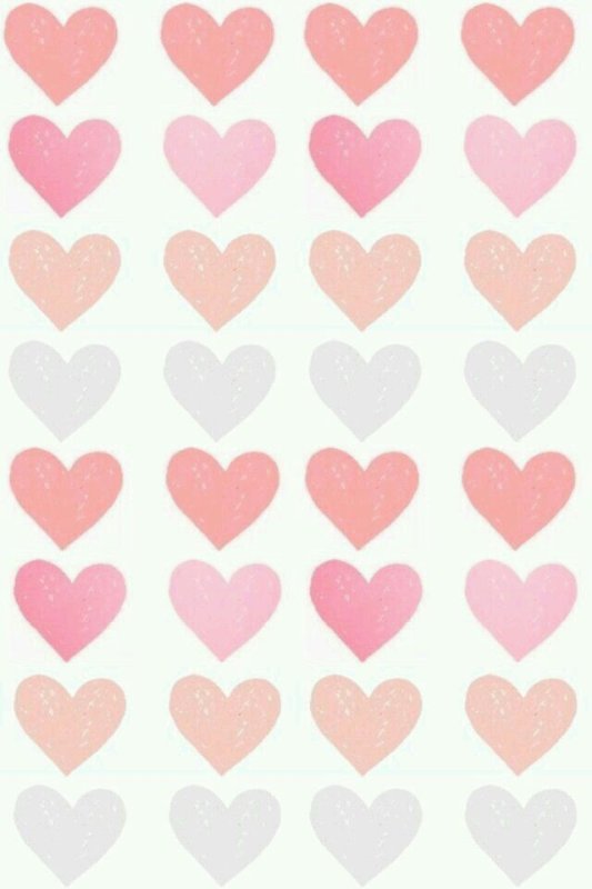 Розовые мелкие сердечки