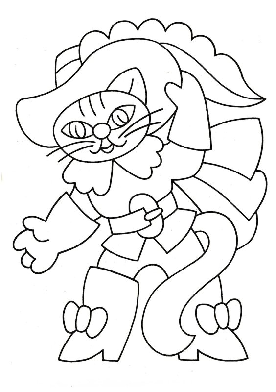 Кот в сапогах. Сказки-раскраски