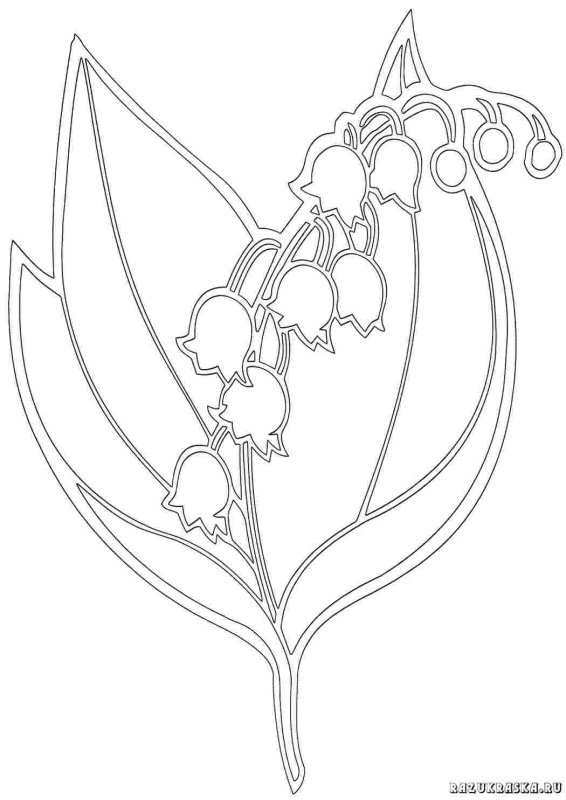 Ландыш шаблон