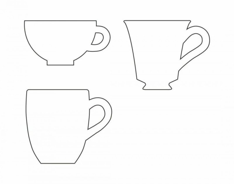 Трафарет кружки