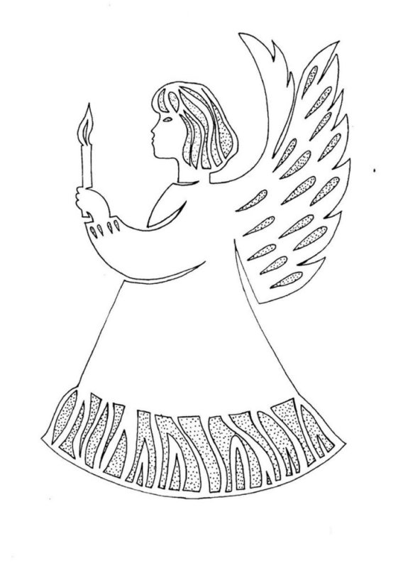 Трафарет "ангелы"