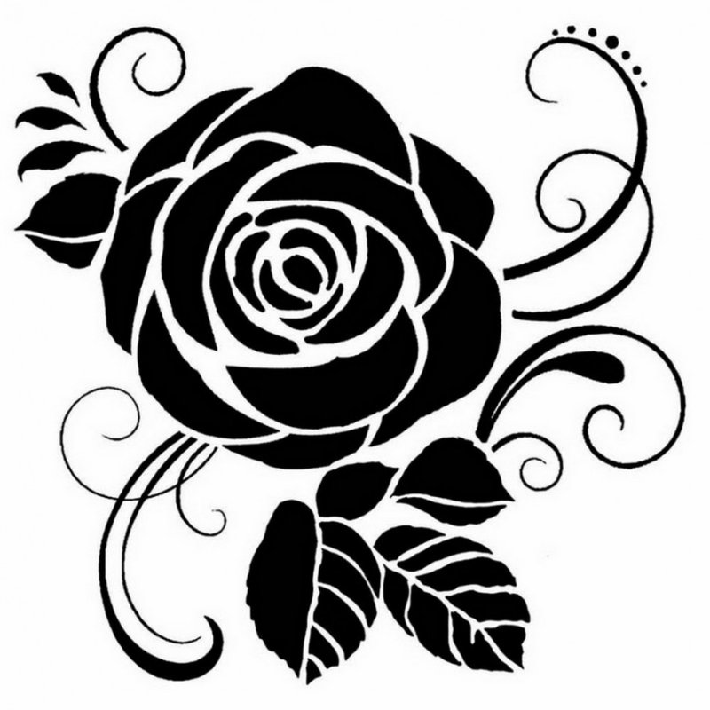 Трафарет "цветы"