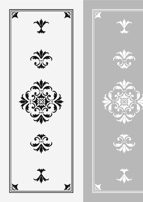 Трафаретные узоры на мебели