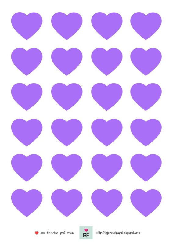 Сердечки разных размеров