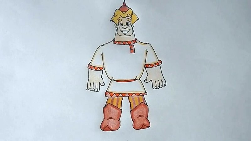 Рисование богатыря