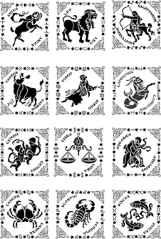 Знаки зодиака для вырезания