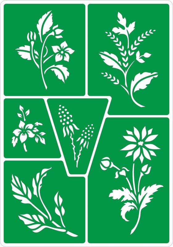 Самоклеящиеся трафареты для декора