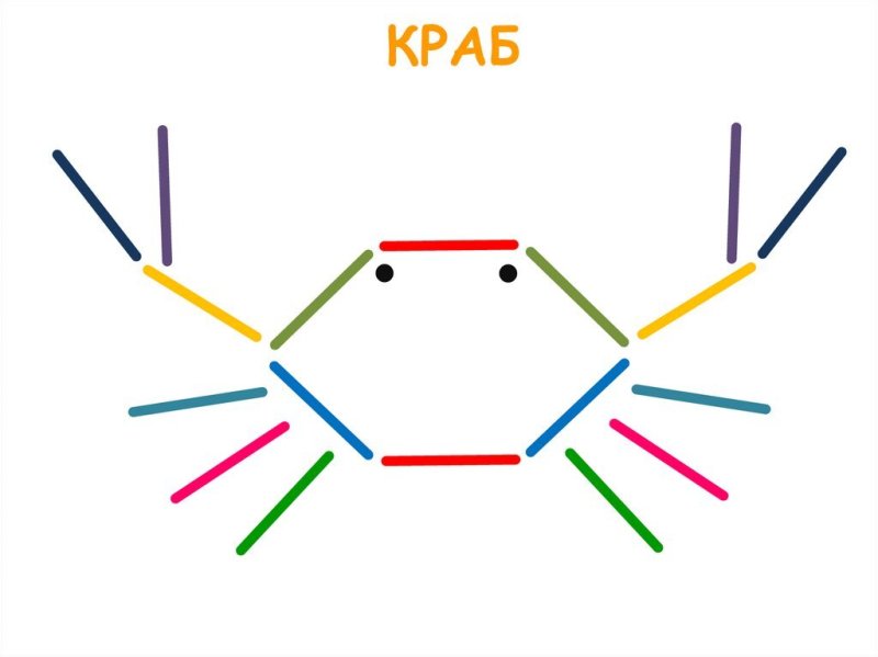 Сложить из счетных палочек