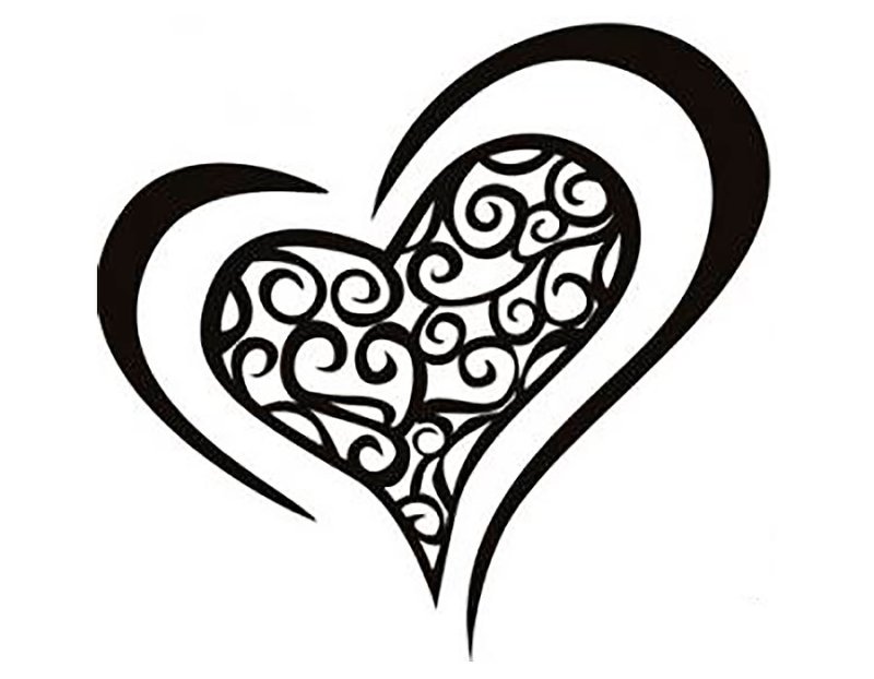 Сердце узор