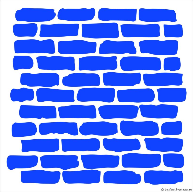 Трафарет кирпичики