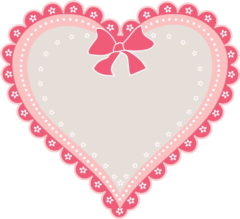 Сердечки на прозрачном фоне