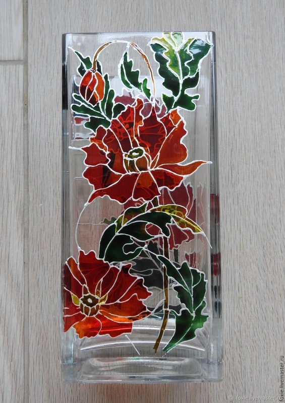 Витраж на вазах