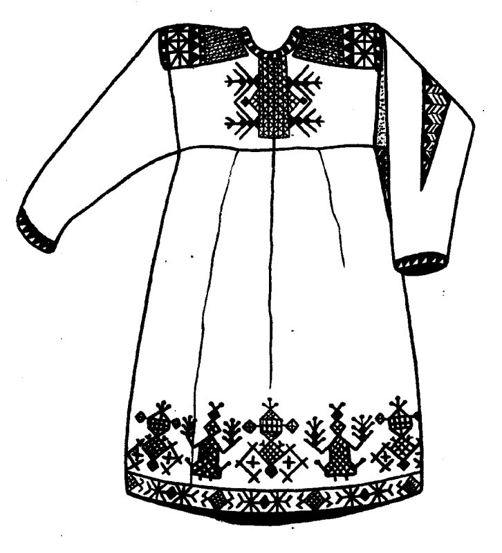 Эскиз русского народного костюма