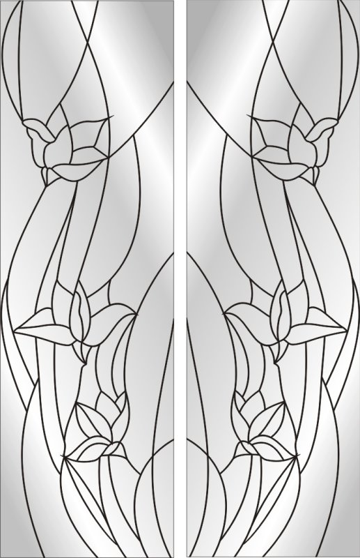 Эскизы для витража на стекле