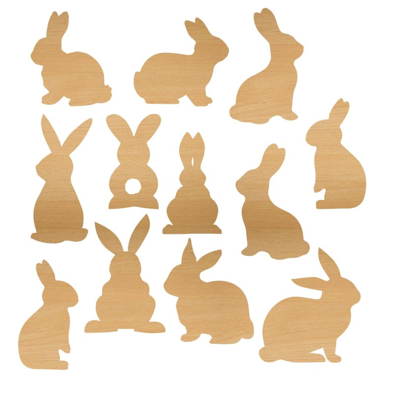 Пасхальный кролик шаблон для вырезания